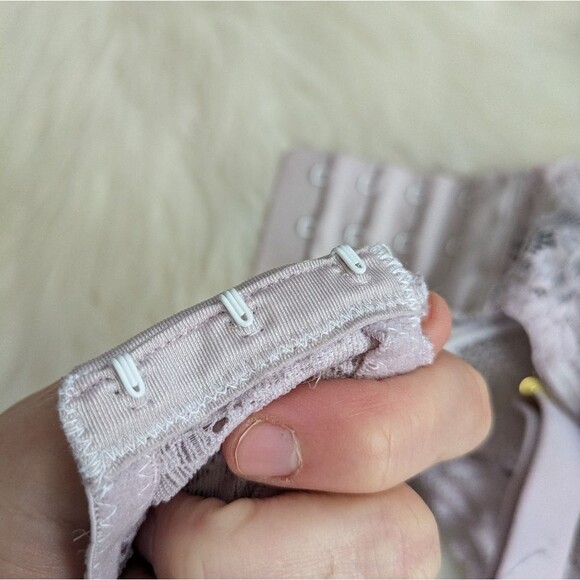 Natori sheer unlined lace purple lilac underwire bra 32DDD - Picture 3 of 10